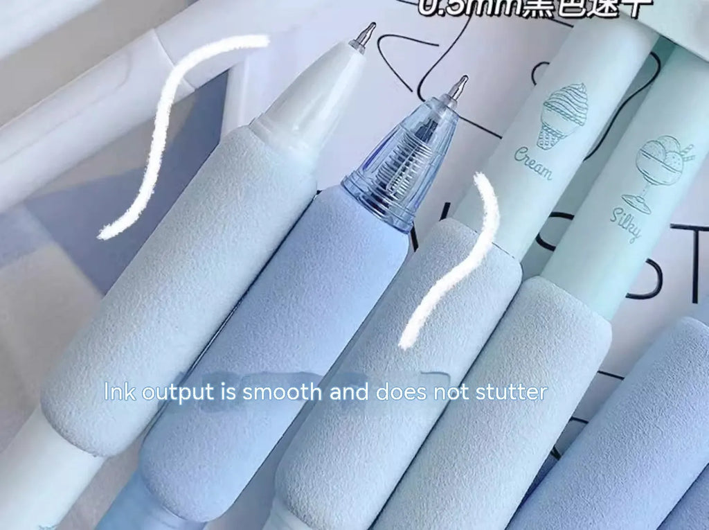 Double headed fluorescent pen with plastic shell for student calligraphy practice