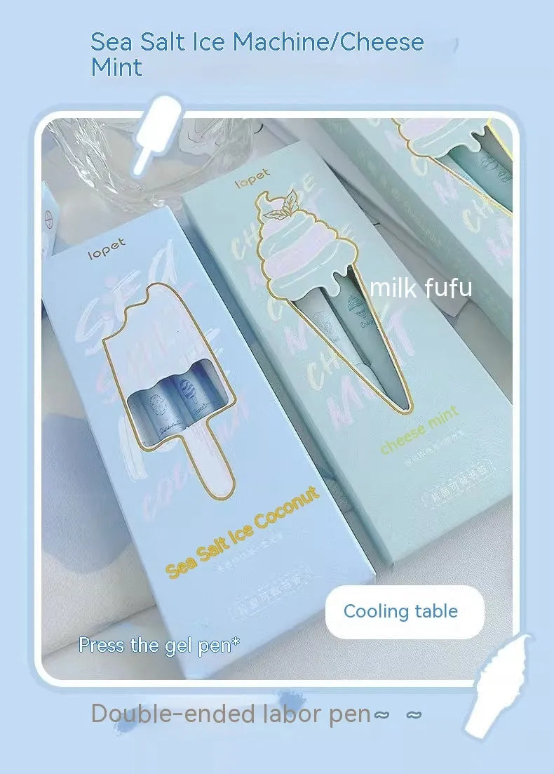 Double headed fluorescent pen with plastic shell for student calligraphy practice