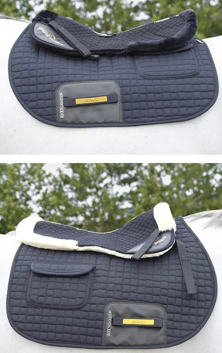 Riding shock absorption balance pad for waist protection in black, navy, white, or wine red