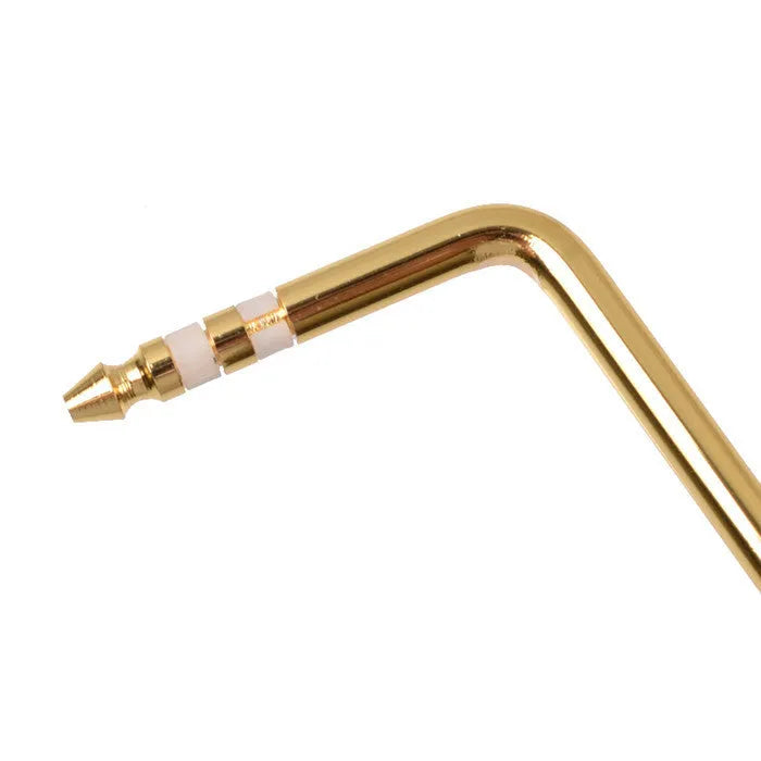 Guitar tremolo bar in black, blue, gold, or silver chrome finish with metal construction