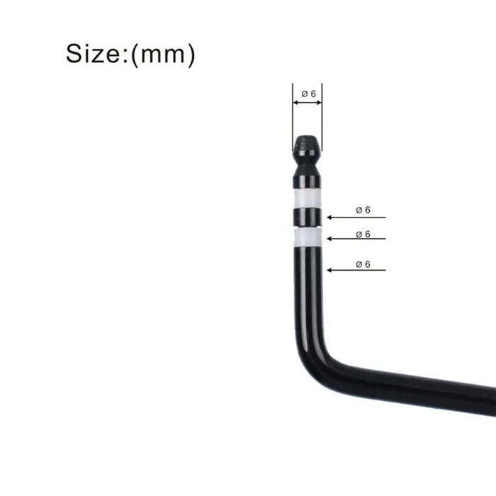 Guitar tremolo bar in black, blue, gold, or silver chrome finish with metal construction
