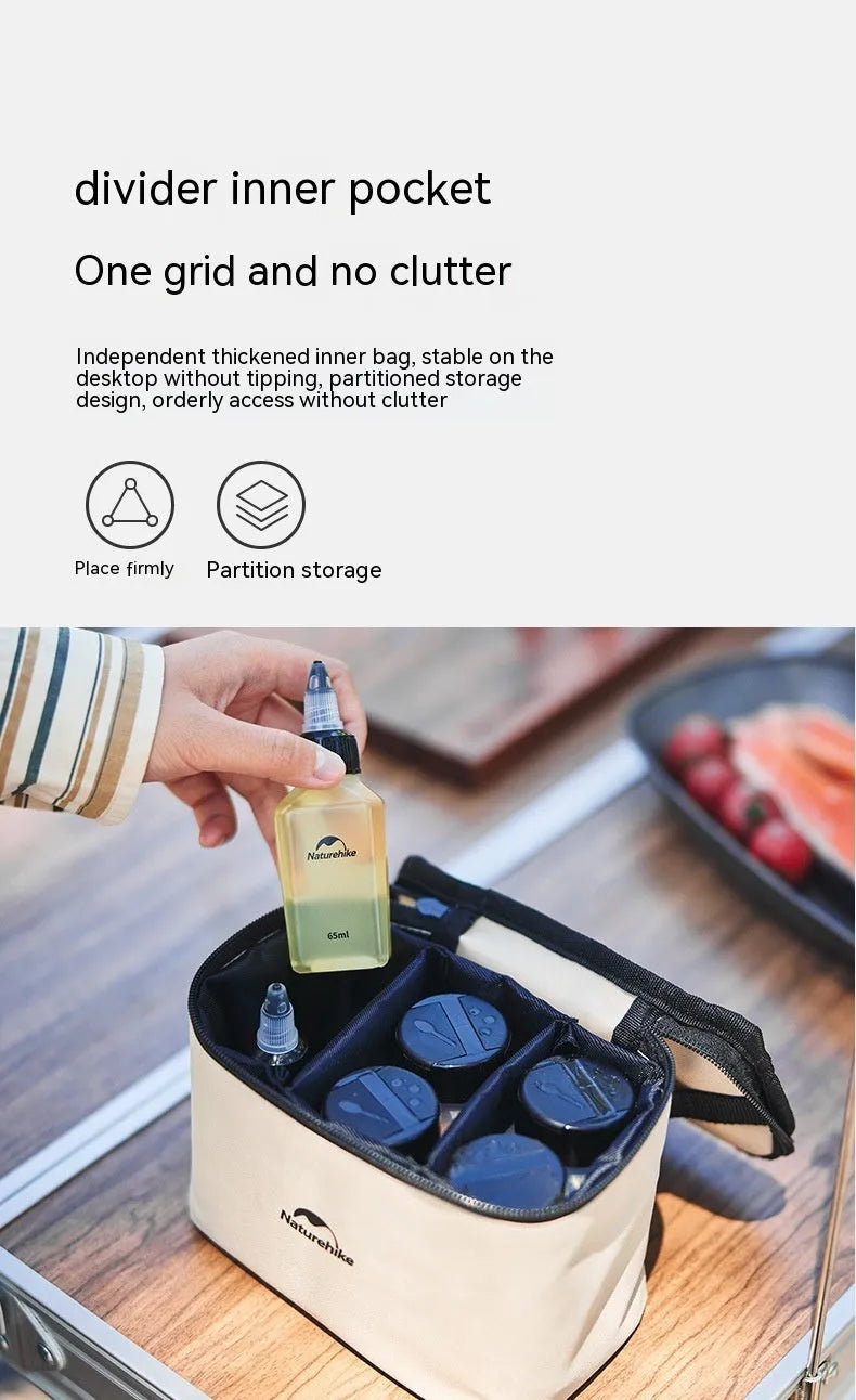 Naturehike six-piece PP plastic seasoning bottle set with modern simple styling