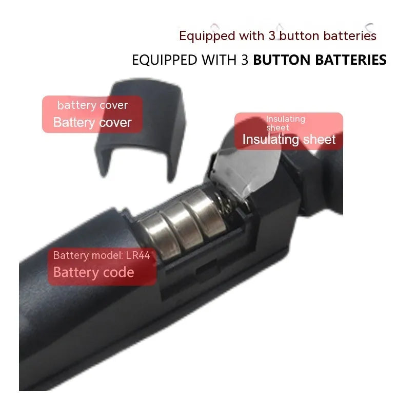 Golf putter laser aiming instrument accessory showing four style configuration options