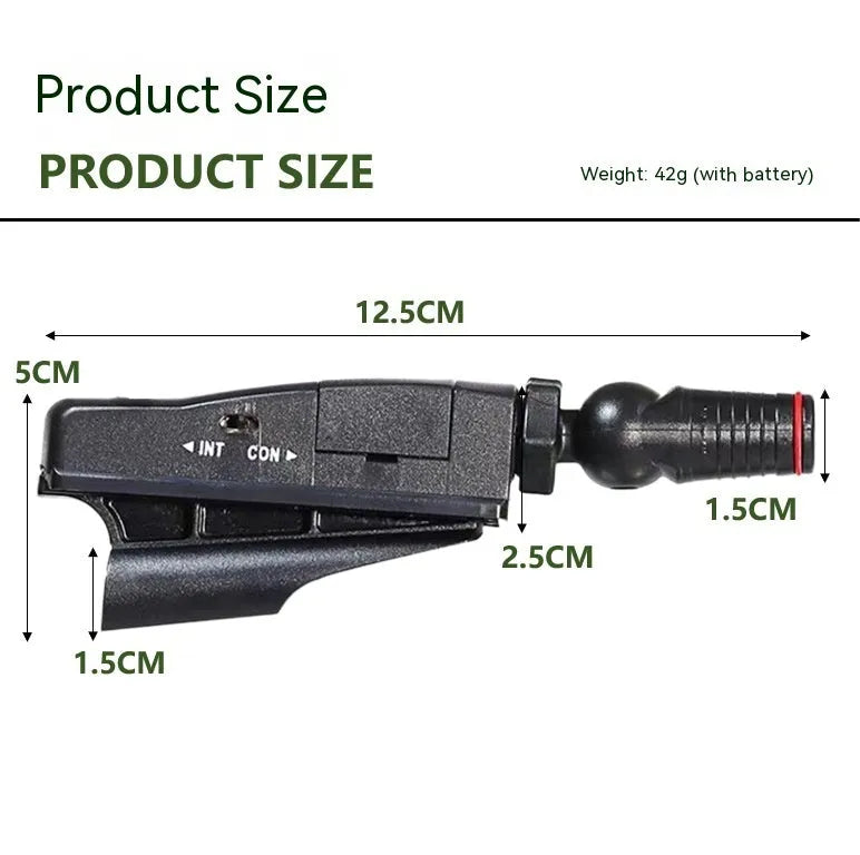 Golf putter laser aiming instrument accessory showing four style configuration options
