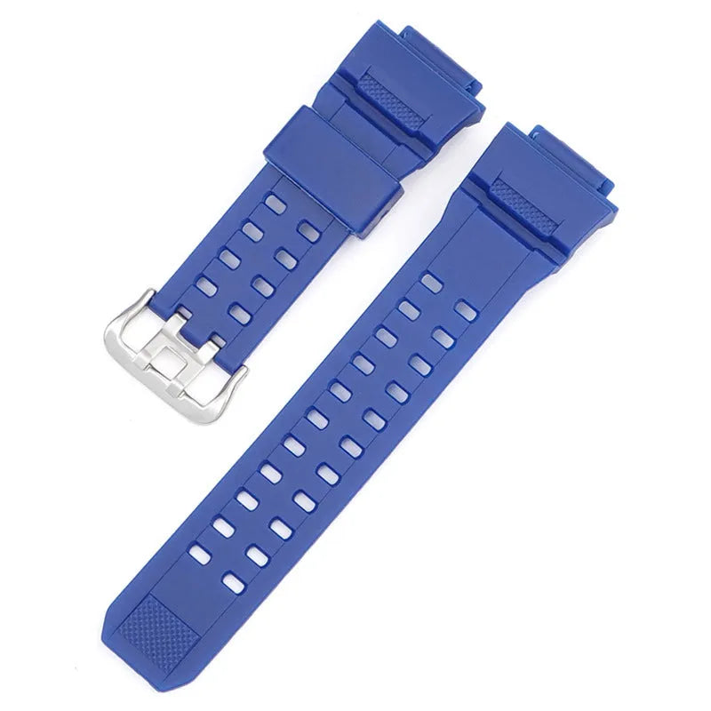 Camouflage TPU watch strap with silver buckle for single hair watch systems