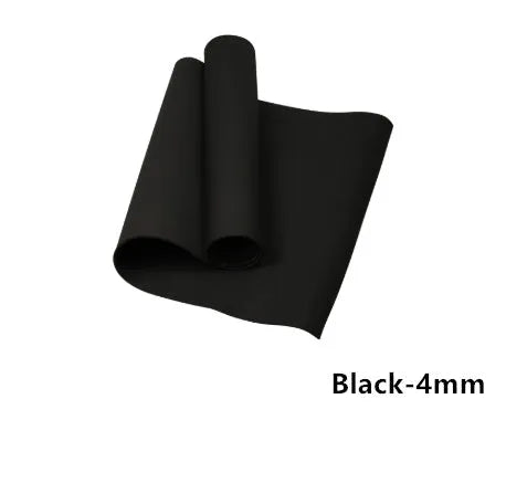 EVA yoga mat in multiple colours showing 4mm and 6mm thickness options for fitness and exercise
