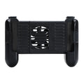 Black Bluetooth mobile gaming controller with cooling fan for Apple iOS iPhone compatibility