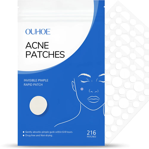 216 individually wrapped transparent hydrocolloid acne patches with tea tree oil and salicylic acid