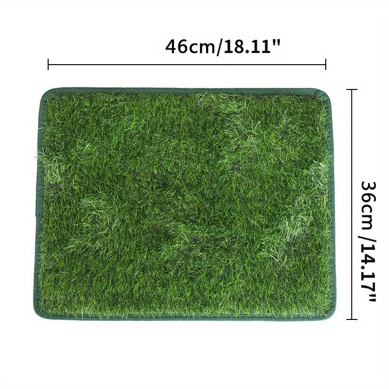 Artificial grass dog toilet mat for indoor pet training with three size options