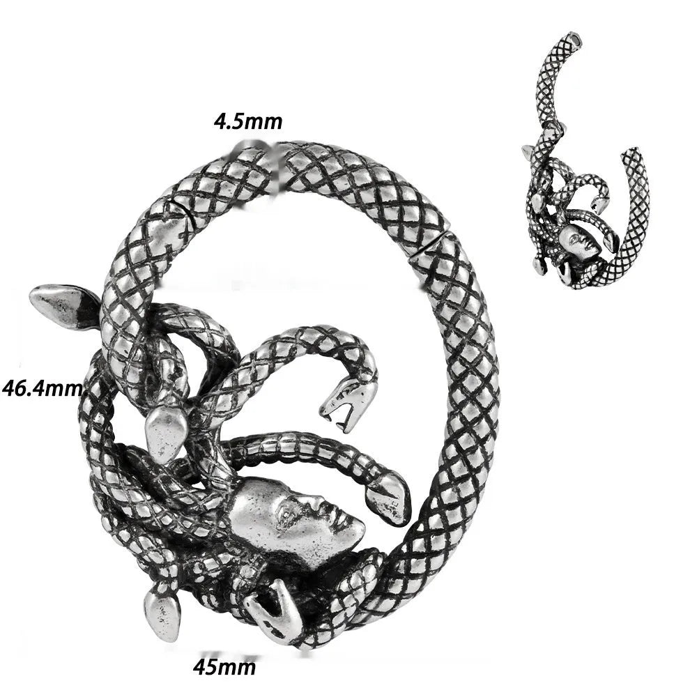Copper geometric sharp cone round magnet ear extenders on display, showing magnetic clasp and one of eight style variations.