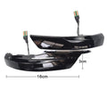Rearview mirror waterfall LED light strip in blue and yellow two-tone for Ford Focus and Mondeo.