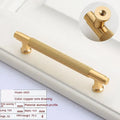 Brushed brass aluminium alloy drawer handle with European style for cabinets and wardrobes