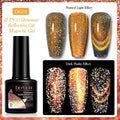 Diamond In The Debris cat eye nail polish gel bottle showing diamond fragment and glitter inclusions