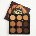 Dark matte eyeshadow palette with nine waterproof colours for punk and INS style makeup