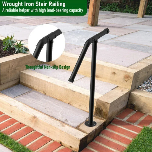 Black metal ladder support with minimalist American household design.