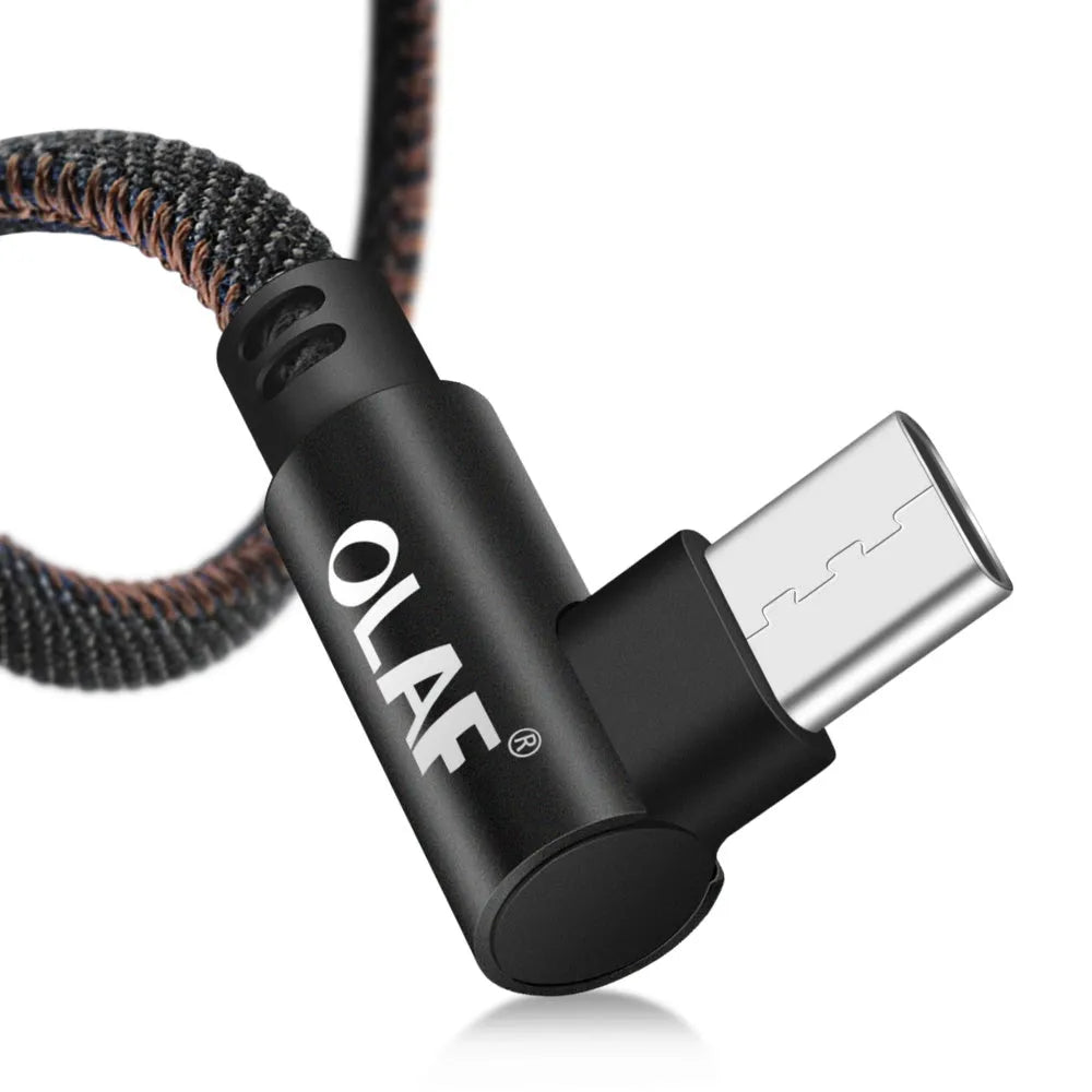 Fast charging USB cable with aluminium alloy connectors, available in Android and Type-C types and multiple colours.