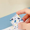 Brick-shaped rubber eraser for traceless pencil mark removal