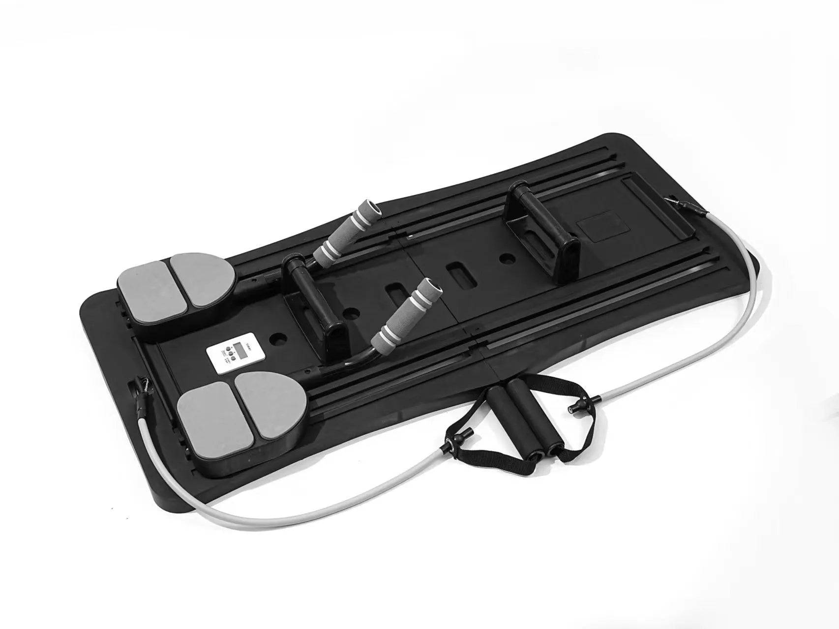 Purple foldable belly panel flat support trainer measuring 41x25cm