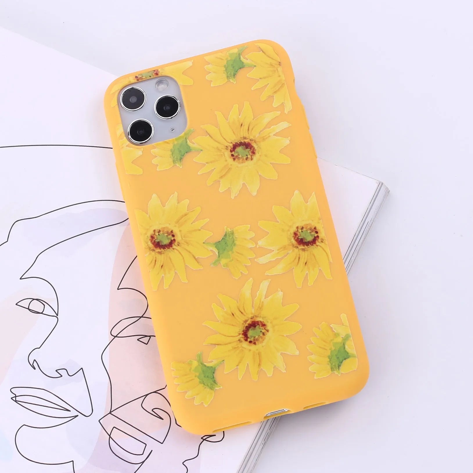 Painted TPU mobile phone back cover case for Apple iPhone in multiple colour options.