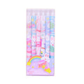 Six black signature pens with cartoon bunny designs and 0.5mm fine tips for writing