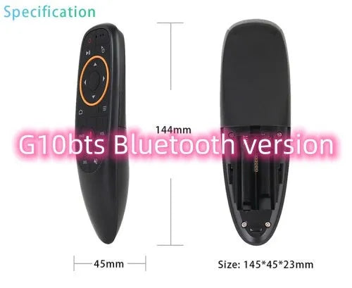G10 G10S intelligent voice remote control with air mouse functionality and plastic shell