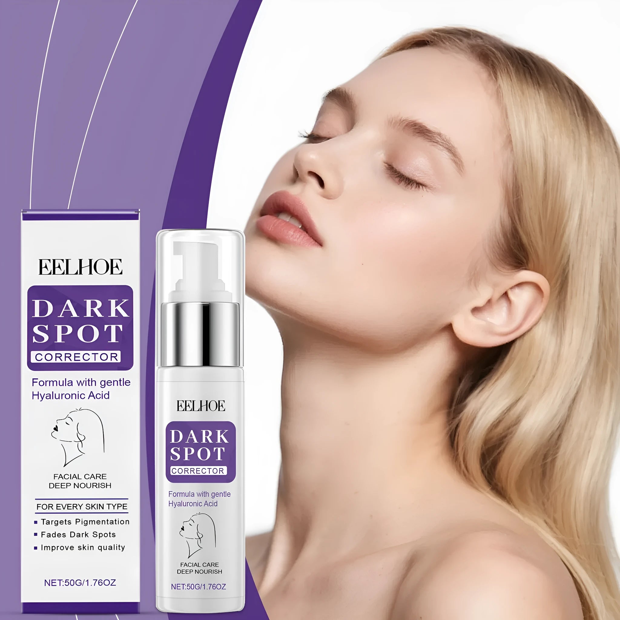 50g daily moisturising face cream in 3.5x13 cm packaging for balanced, hydrated skin.