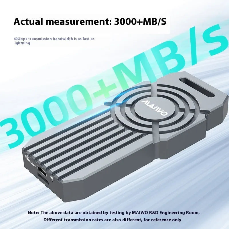 USB40 Hard Disk Box aluminium alloy NVMe M2 external enclosure for laptops