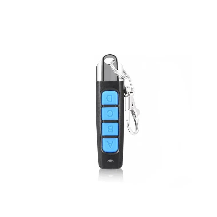 Rolling door remote control measuring 6.7cm with 433MHz frequency and four colour options