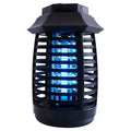 Black aromatherapy mosquito killer lamp with a decorative glow, shown with AU, EU, UK, and US plug options.