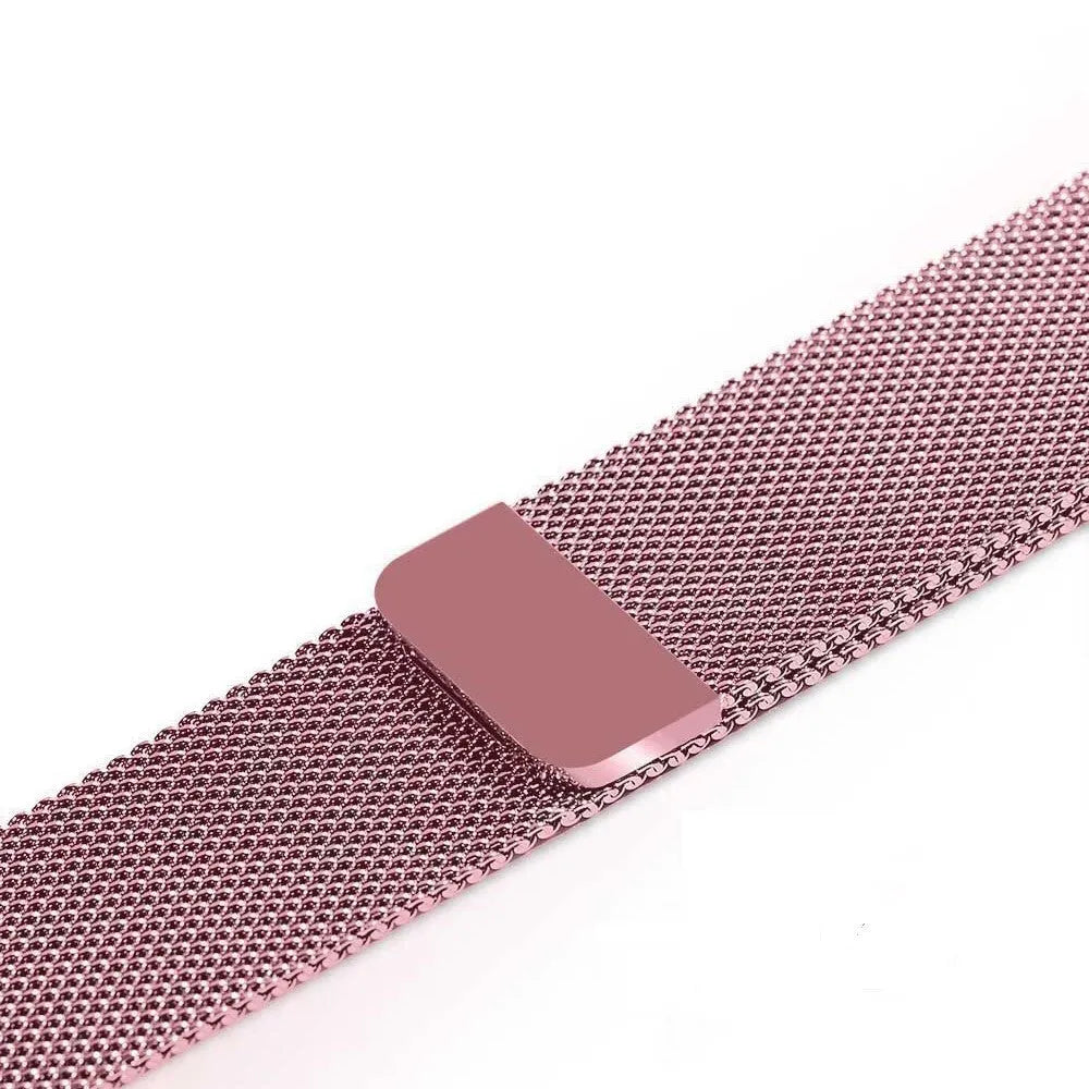Stainless steel smartwatch strap for 38mm and 42mm watches in silver colour