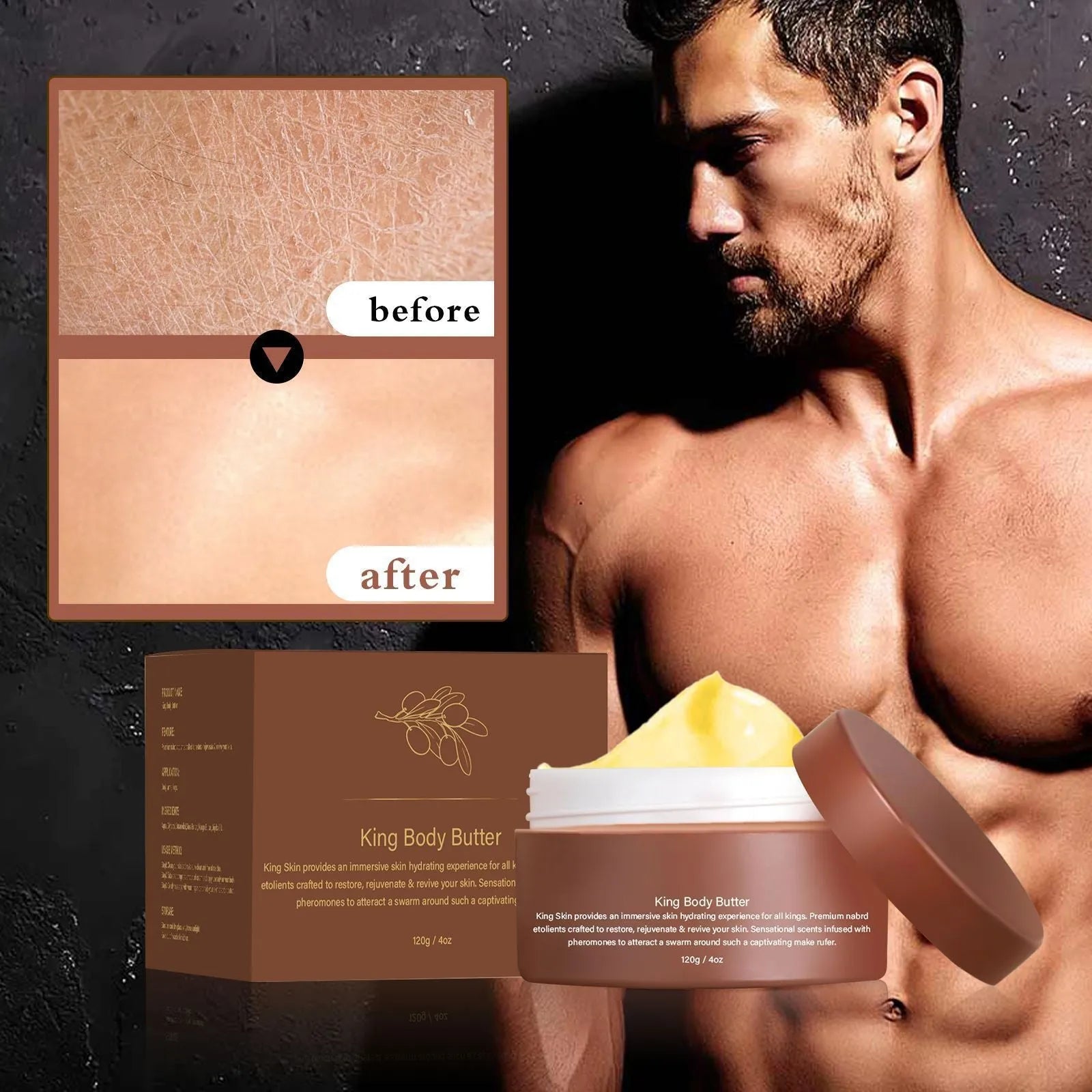 Gulong 120g body moisturiser cream in standard packaging for dry skin treatment