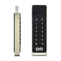 64GB metal USB flash drive with fingerprint scanner for encryption security.