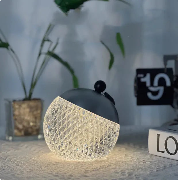 Portable small night lamp with touch switch dimmable LED lighting in minimalist European style