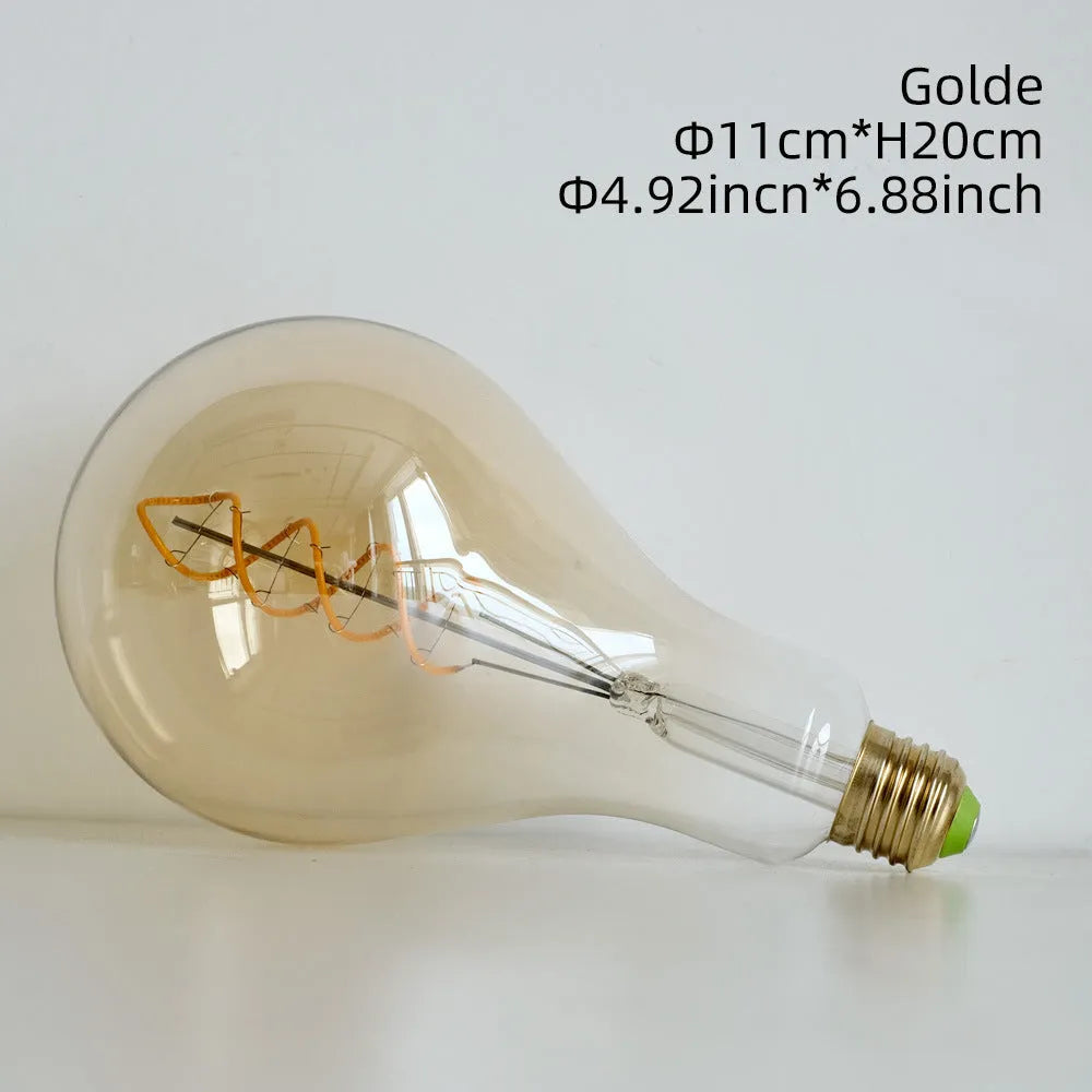 A110 double spiral gold LED soft light strip with 110x200mm dimensions