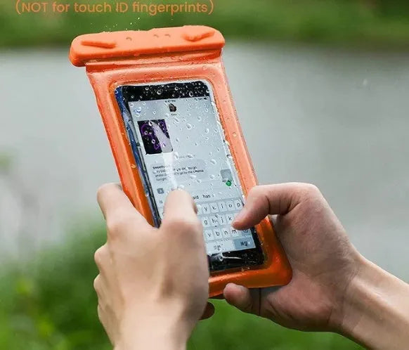 Waterproof phone pouch with 45cm rope in various colour options