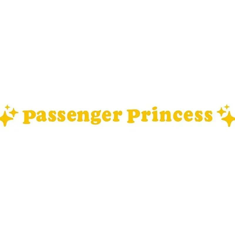 Passenger Princess rearview mirror decorative sticker measuring 12.5cm in multiple colour options