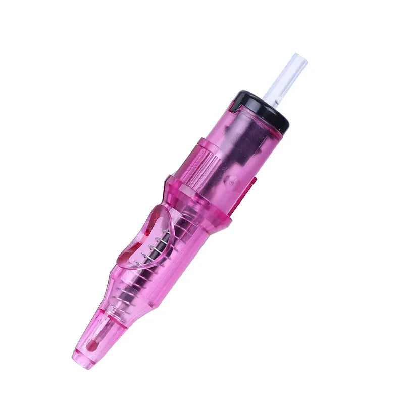 Tattoo integrated needle drawing line colour ballpoint pen tool for makeup applications