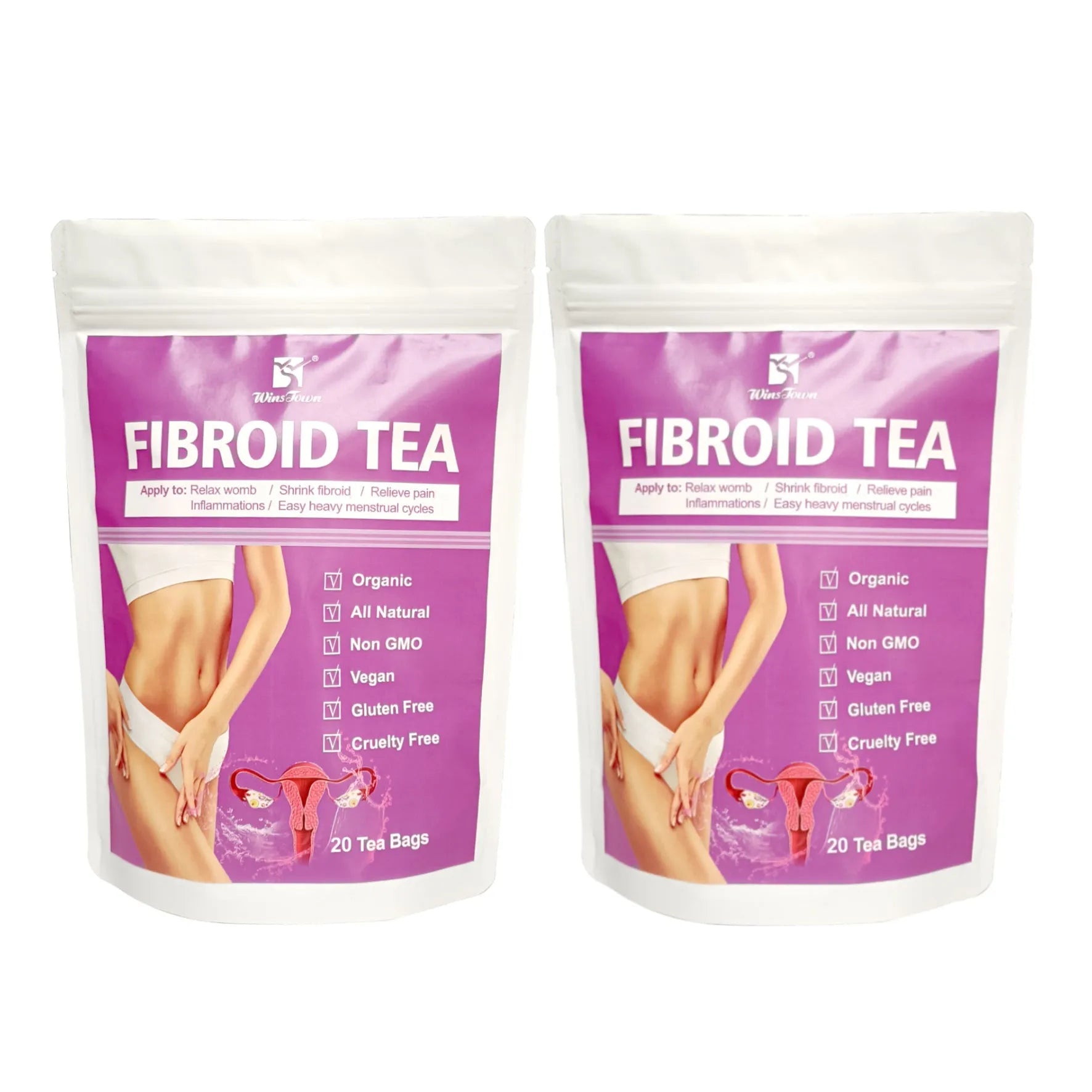 C83 Winstown Fibroid Herbal Tea Bag pack for cold brew.