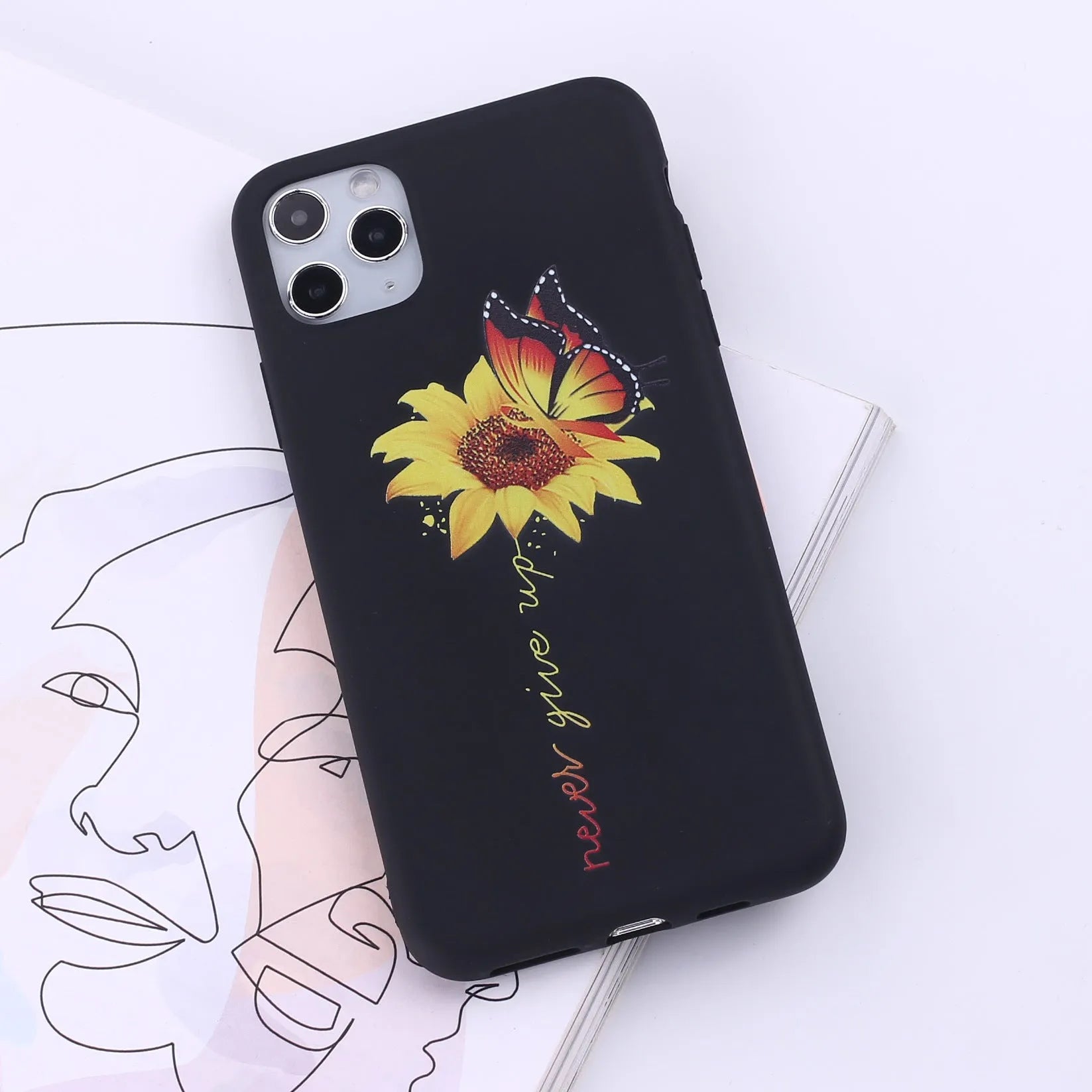 Painted TPU mobile phone back cover case for Apple iPhone in multiple colour options.