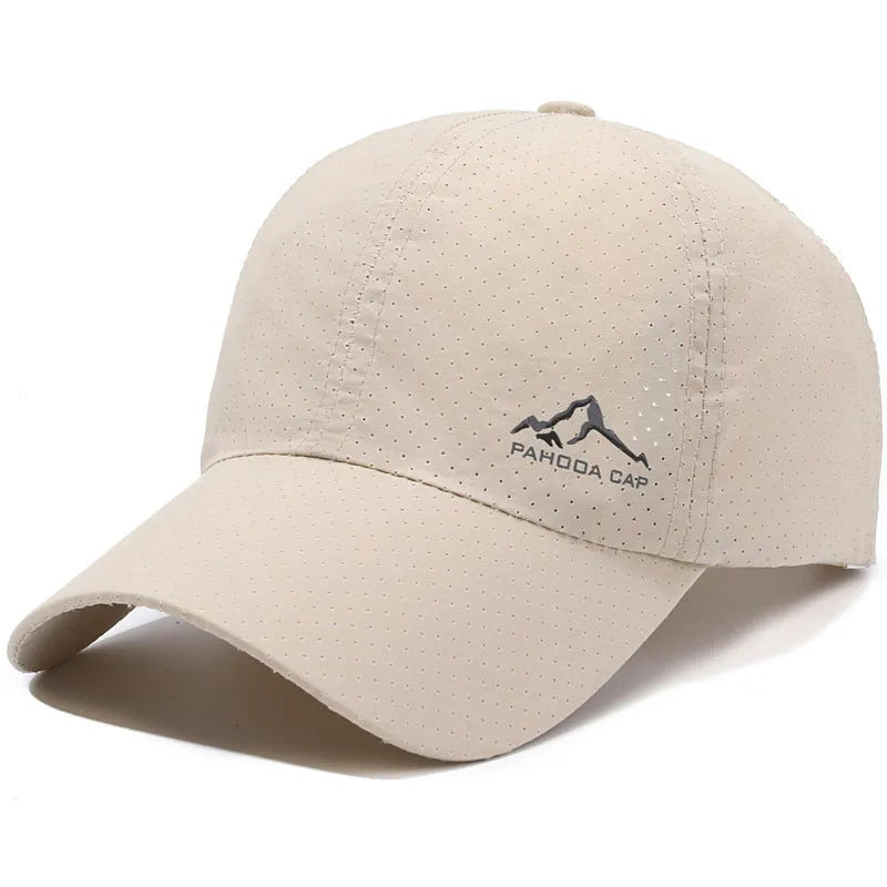 Korean-style adjustable baseball cap in polyester fabric with dome crown design for summer sun protection