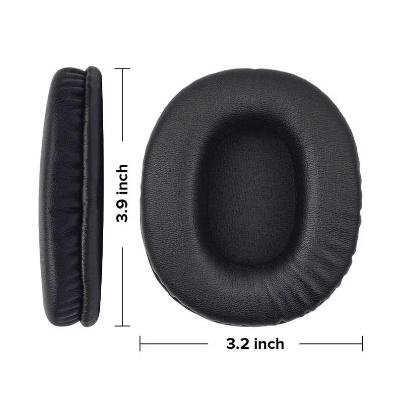 Black soft PU leather headphone earmuff covers for Sony MDR-1R headphones