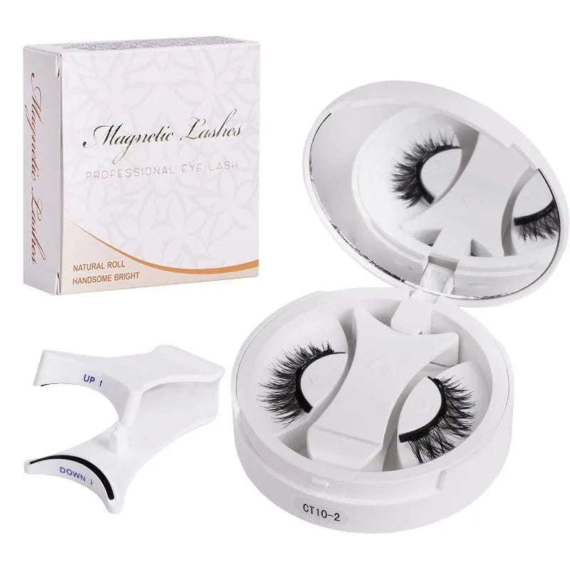 Magnetic false eyelashes integrated soap holder for portable CT10 series cosmetic tools with included eyelashes box