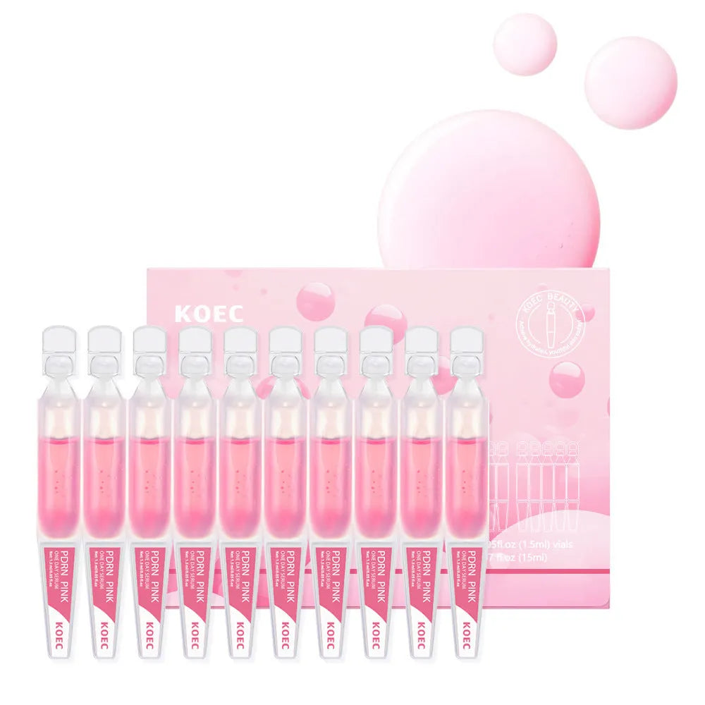 KOEC powder polypeptide disposable face mask 10 pack with latex sheets and essence