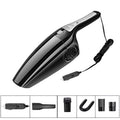 Black and orange cigarette lighter car vacuum cleaner with 3200 mbar suction power