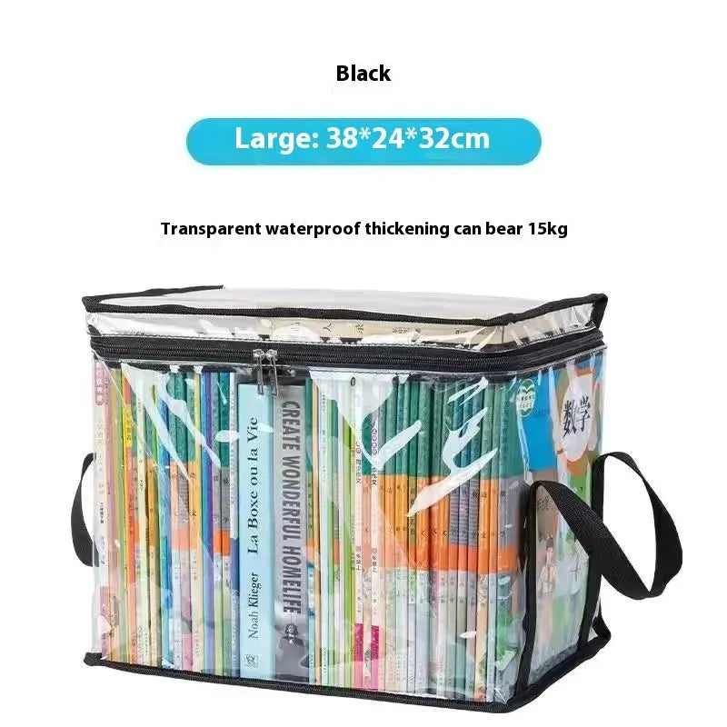 Large foldable PVC water buggy bag with transparent section showing 24 litre capacity