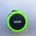 Portable waterproof Bluetooth speaker in five colours with bag clip and TF card slot