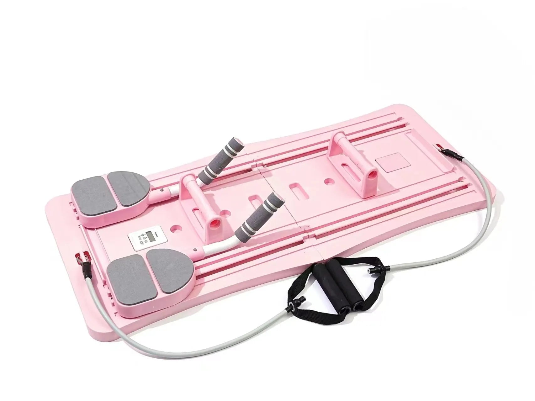 Purple foldable belly panel flat support trainer measuring 41x25cm