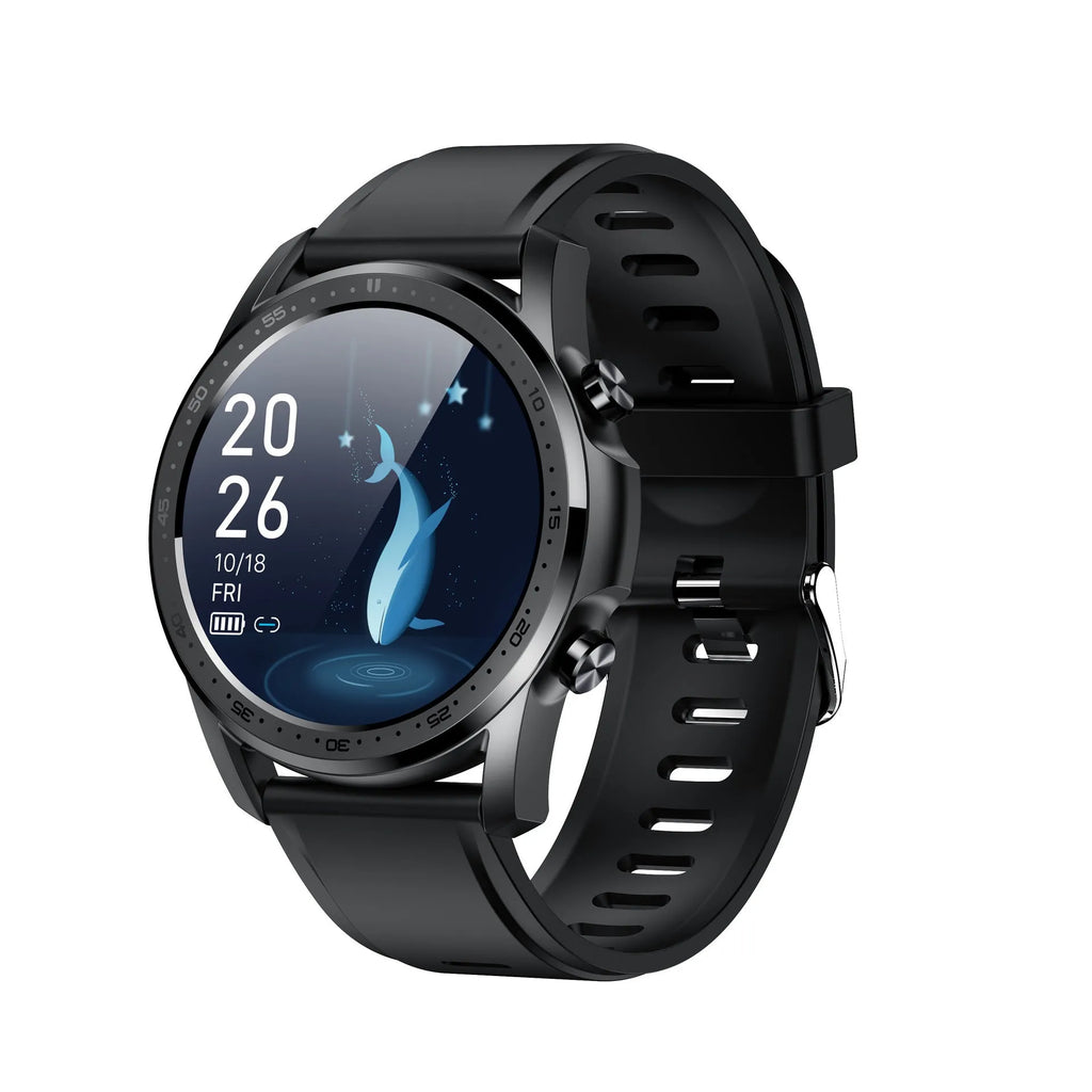 Youth2 Body Temperature Smart Bracelet in zinc alloy case with 1.3-inch touchscreen.