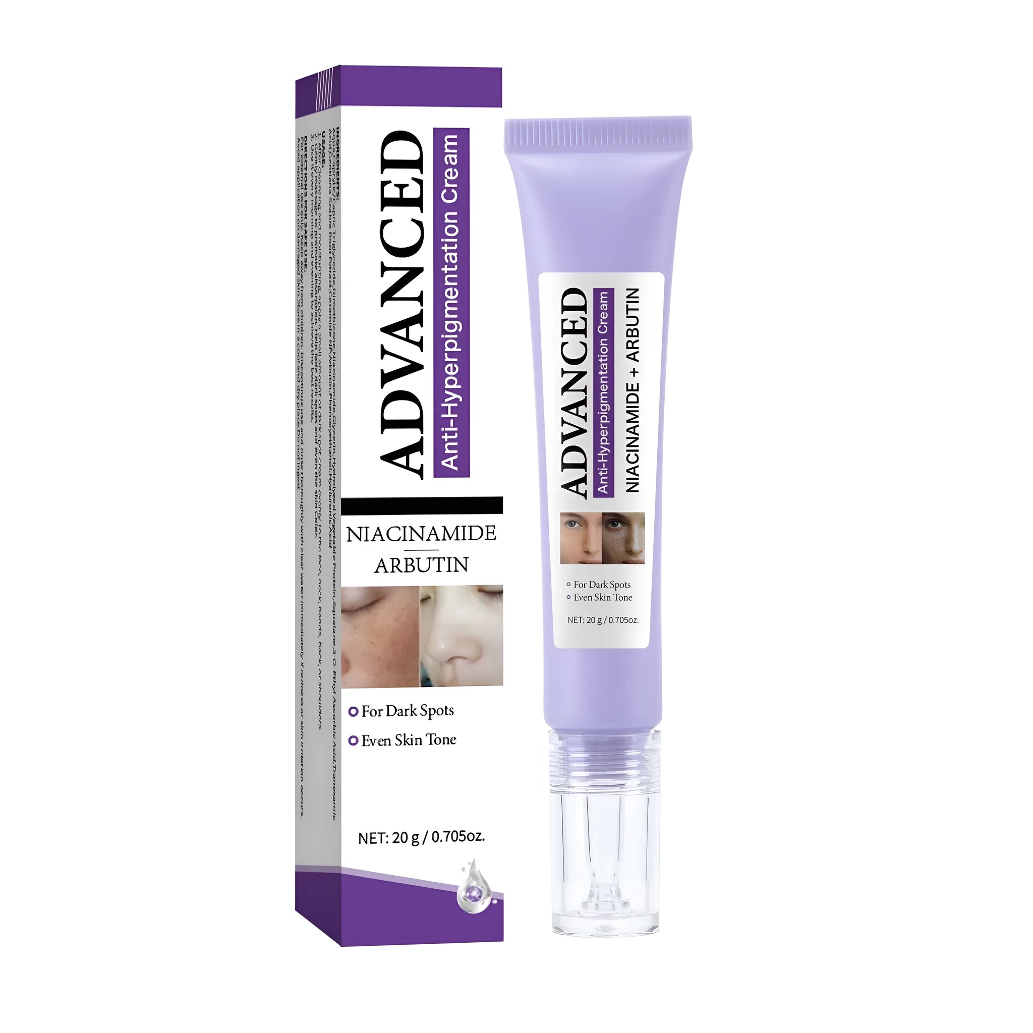 20g advanced anti-pigmentation face cream jar for ladies with universal skin type