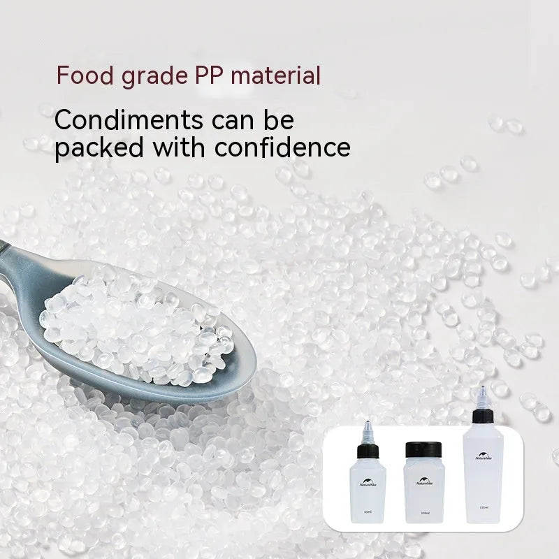 Naturehike six-piece PP plastic seasoning bottle set with modern simple styling